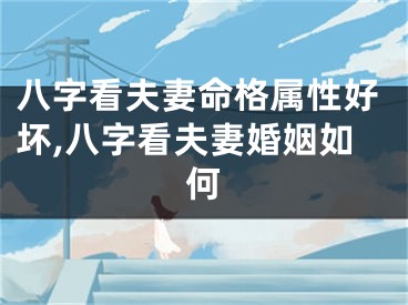 八字看夫妻命格属性好坏,八字看夫妻婚姻如何