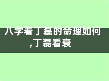 八字看丁磊的命理如何,丁磊看衰