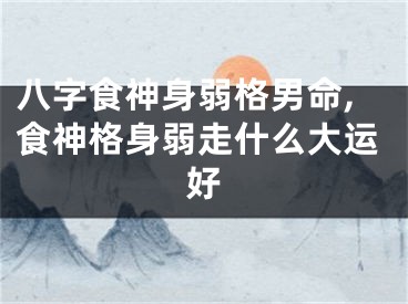 八字食神身弱格男命,食神格身弱走什么大运好