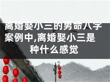 离婚娶小三的男命八字案例中,离婚娶小三是种什么感觉