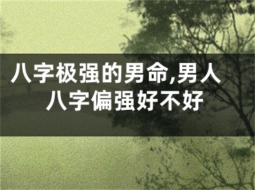 八字极强的男命,男人八字偏强好不好