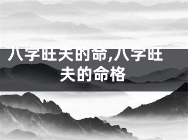八字旺夫的命,八字旺夫的命格