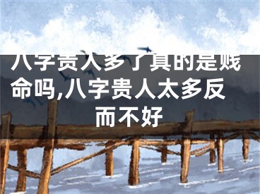 八字贵人多了真的是贱命吗,八字贵人太多反而不好