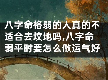 八字命格弱的人真的不适合去坟地吗,八字命弱平时要怎么做运气好