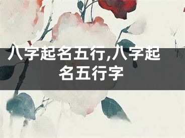 八字起名五行,八字起名五行字