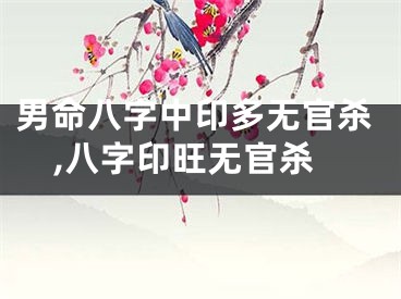 男命八字中印多无官杀,八字印旺无官杀