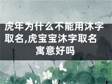虎年为什么不能用沐字取名,虎宝宝沐字取名寓意好吗