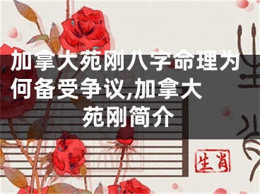 加拿大苑刚八字命理为何备受争议,加拿大 苑刚简介