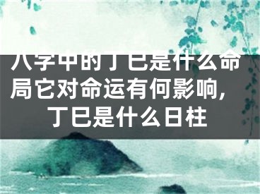 八字中的丁巳是什么命局它对命运有何影响,丁巳是什么日柱