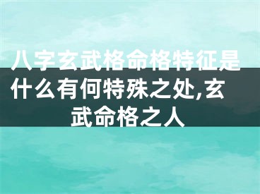 八字玄武格命格特征是什么有何特殊之处,玄武命格之人