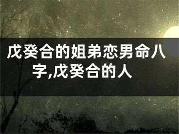 戊癸合的姐弟恋男命八字,戊癸合的人