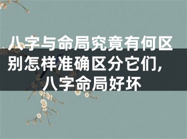 八字与命局究竟有何区别怎样准确区分它们,八字命局好坏
