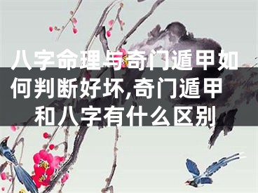 八字命理与奇门遁甲如何判断好坏,奇门遁甲和八字有什么区别