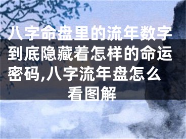 八字命盘里的流年数字到底隐藏着怎样的命运密码,八字流年盘怎么看图解