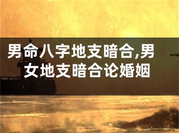 男命八字地支暗合,男女地支暗合论婚姻