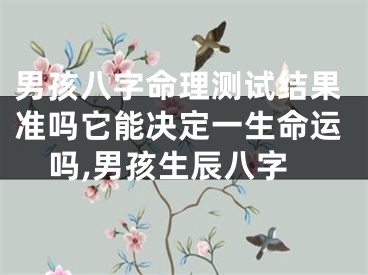 男孩八字命理测试结果准吗它能决定一生命运吗,男孩生辰八字