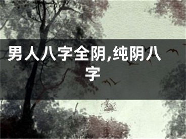 男人八字全阴,纯阴八字