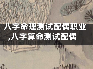 八字命理测试配偶职业,八字算命测试配偶