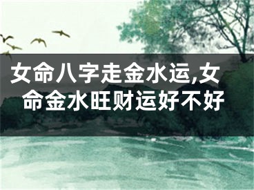 女命八字走金水运,女命金水旺财运好不好