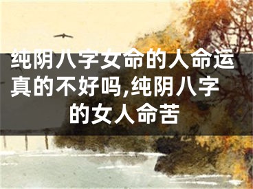 纯阴八字女命的人命运真的不好吗,纯阴八字的女人命苦