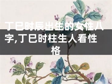 丁巳时辰出生的女性八字,丁巳时柱生人看性格