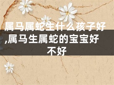 属马属蛇生什么孩子好,属马生属蛇的宝宝好不好