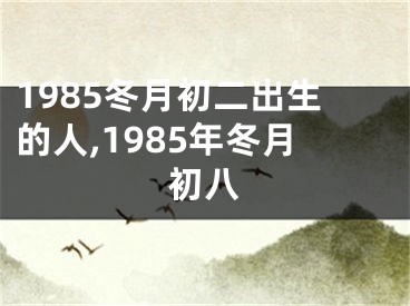 1985冬月初二出生的人,1985年冬月初八