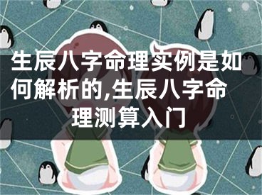 生辰八字命理实例是如何解析的,生辰八字命理测算入门