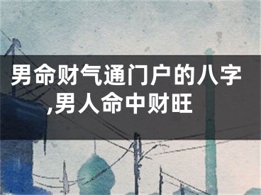 男命财气通门户的八字,男人命中财旺