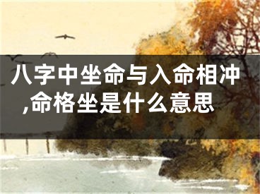 八字中坐命与入命相冲,命格坐是什么意思