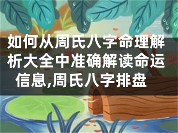 如何从周氏八字命理解析大全中准确解读命运信息,周氏八字排盘
