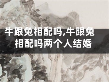 牛跟兔相配吗,牛跟兔相配吗两个人结婚