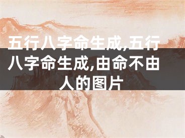 五行八字命生成,五行八字命生成,由命不由人的图片