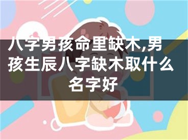 八字男孩命里缺木,男孩生辰八字缺木取什么名字好