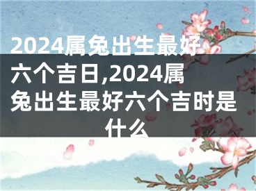 2024属兔出生最好六个吉日,2024属兔出生最好六个吉时是什么