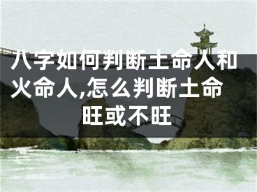 八字如何判断土命人和火命人,怎么判断土命旺或不旺