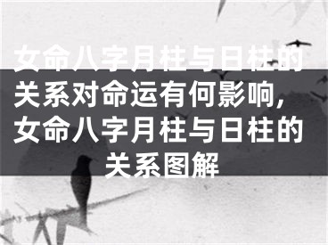 女命八字月柱与日柱的关系对命运有何影响,女命八字月柱与日柱的关系图解