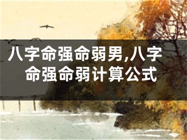 八字命强命弱男,八字命强命弱计算公式