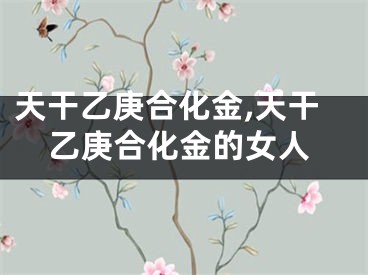 天干乙庚合化金,天干乙庚合化金的女人