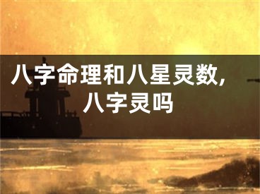 八字命理和八星灵数,八字灵吗
