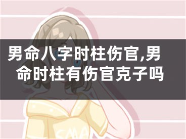 男命八字时柱伤官,男命时柱有伤官克子吗