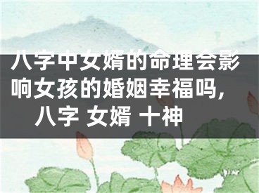 八字中女婿的命理会影响女孩的婚姻幸福吗,八字 女婿 十神