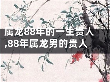 属龙88年的一生贵人,88年属龙男的贵人