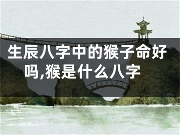 生辰八字中的猴子命好吗,猴是什么八字