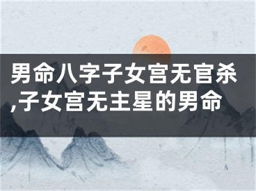 男命八字子女宫无官杀,子女宫无主星的男命