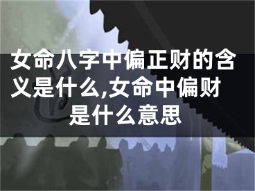 女命八字中偏正财的含义是什么,女命中偏财是什么意思
