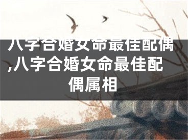 八字合婚女命最佳配偶,八字合婚女命最佳配偶属相