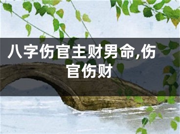 八字伤官主财男命,伤官伤财