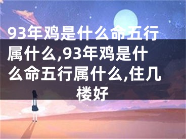 93年鸡是什么命五行属什么,93年鸡是什么命五行属什么,住几楼好