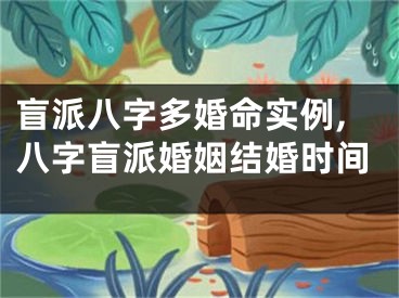 盲派八字多婚命实例,八字盲派婚姻结婚时间